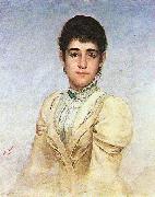 Almeida Junior Portrait of Joana Liberal da Cunha oil painting reproduction
